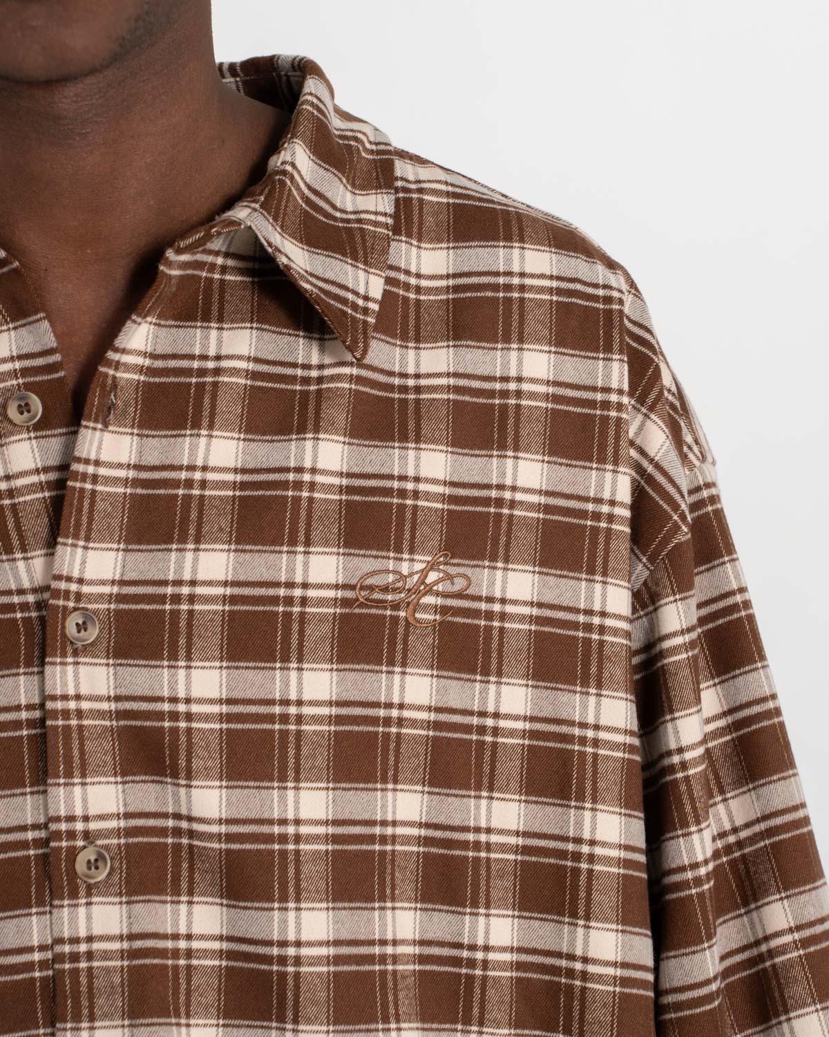 Ternet Flannel Shirt Brown